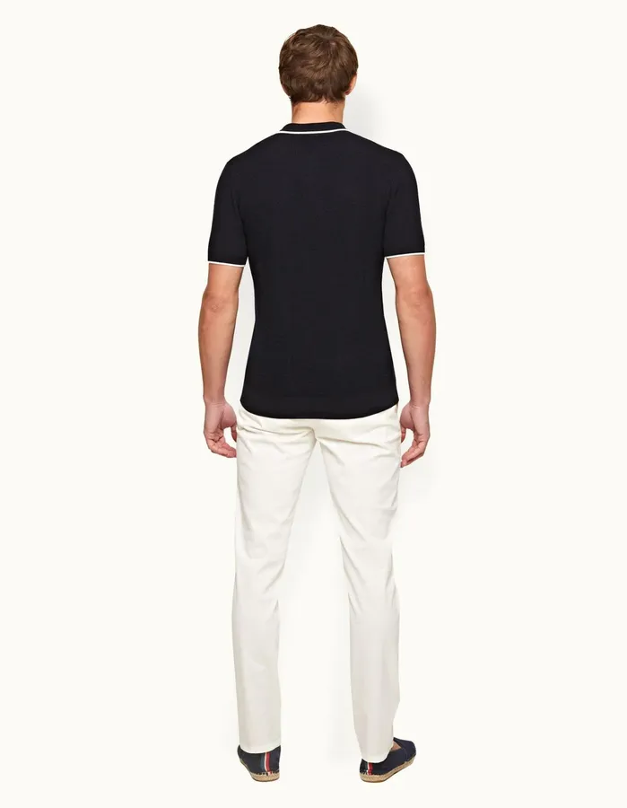 Orlebar Brown Trousers Men Fallon Cotton Sea Mist
