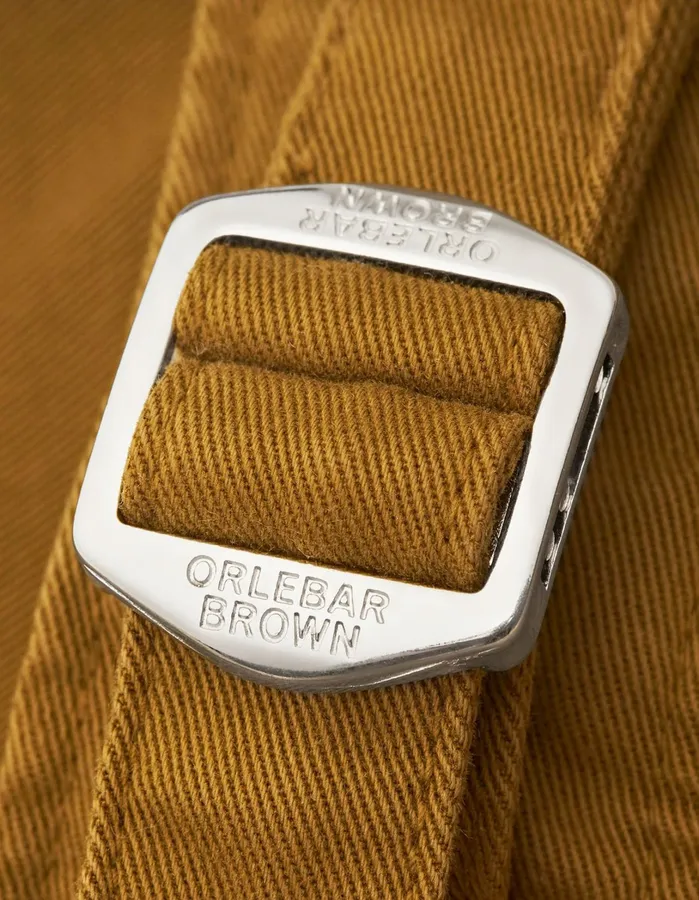 Orlebar Brown Trousers Men Fallon StretchCotton Golden Khaki