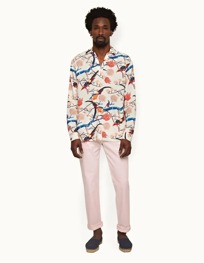 Orlebar Brown Trousers Men Fallon StretchCotton Rose
