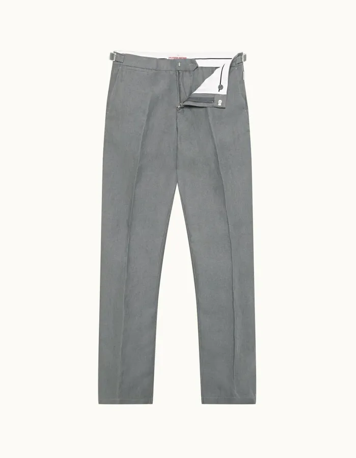 Orlebar Brown Trousers Men Griffon Linen Granite
