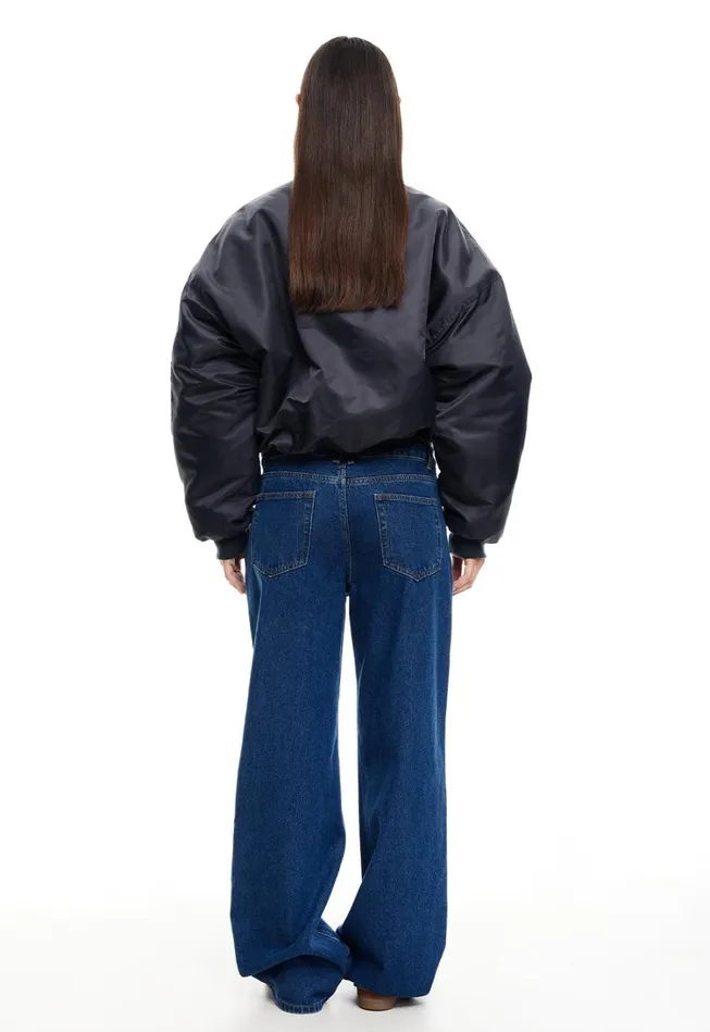 Outerwear Women Lioness Fashion ESSENTIAL BOMBER Dark Slate Outerwear Women Lioness Fashion ESSENTIAL BOMBER Dark Slate