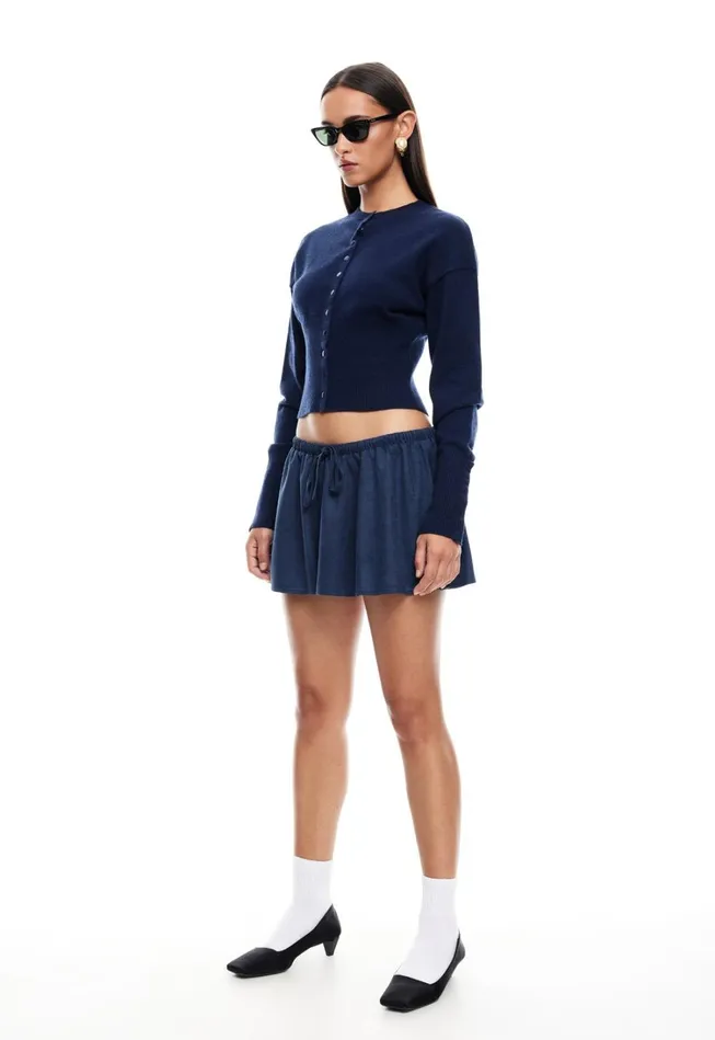 Outerwear Women Lioness Fashion HEAD IN THE CLOUDS CARDIGAN Navy Outerwear Women Lioness Fashion HEAD IN THE CLOUDS CARDIGAN Navy