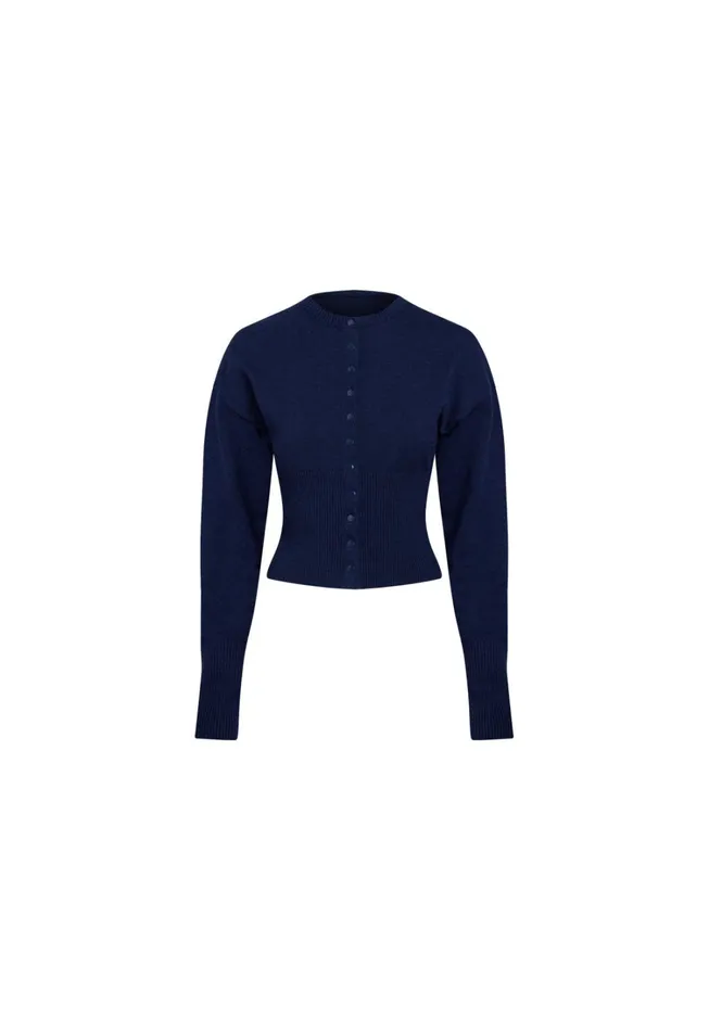 Outerwear Women Lioness Fashion HEAD IN THE CLOUDS CARDIGAN Navy Outerwear Women Lioness Fashion HEAD IN THE CLOUDS CARDIGAN Navy