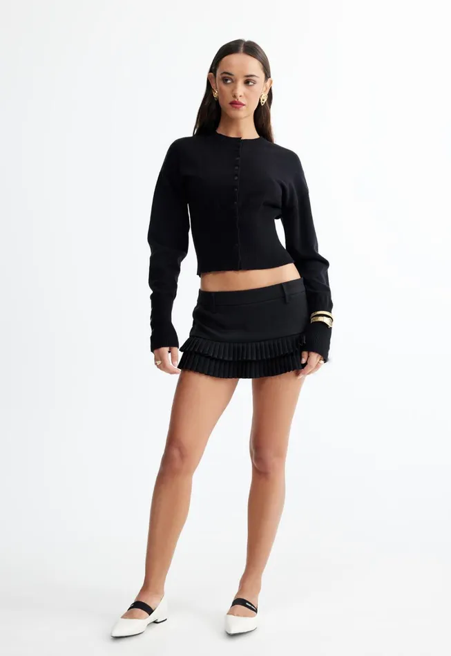 Outerwear Women Lioness Fashion HEAD IN THE CLOUDS CARDIGAN Onyx Outerwear Women Lioness Fashion HEAD IN THE CLOUDS CARDIGAN Onyx