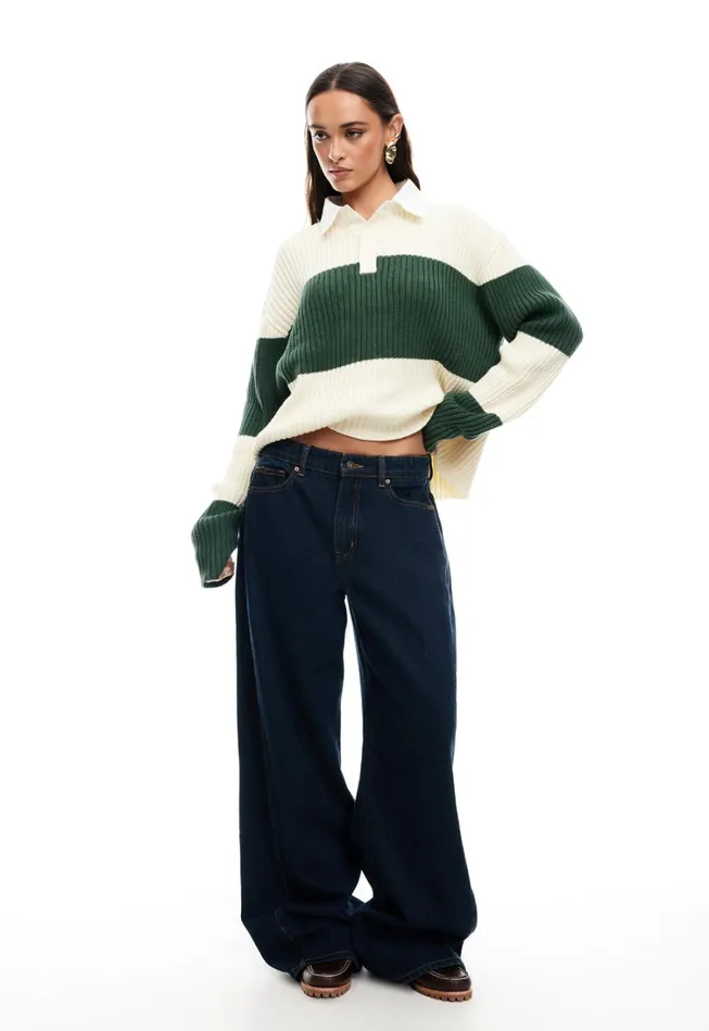 Outerwear Women Lioness Fashion PRINCE RUGBY Moss Stripe