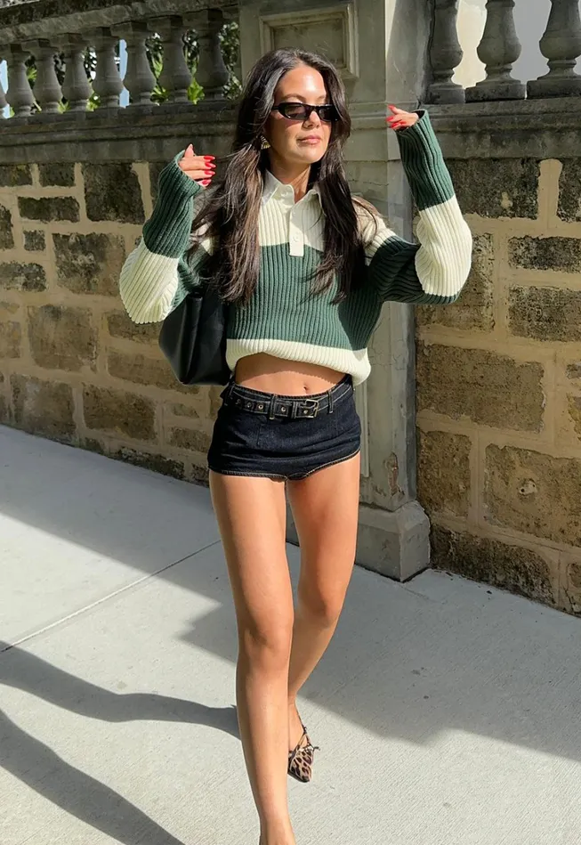 Outerwear Women Lioness Fashion PRINCE RUGBY Moss Stripe Outerwear Women Lioness Fashion PRINCE RUGBY Moss Stripe