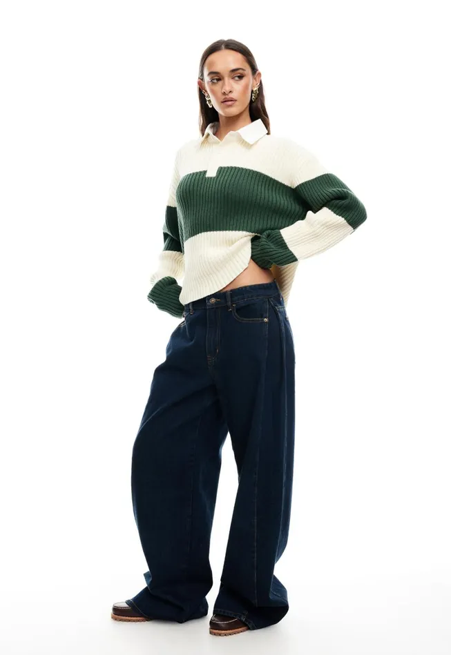 Outerwear Women Lioness Fashion PRINCE RUGBY Moss Stripe Outerwear Women Lioness Fashion PRINCE RUGBY Moss Stripe