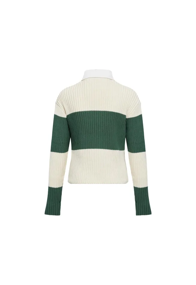 Outerwear Women Lioness Fashion PRINCE RUGBY Moss Stripe Outerwear Women Lioness Fashion PRINCE RUGBY Moss Stripe