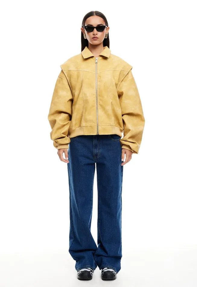 Outerwear Women Lioness Fashion VISTA BOMBER Mustard Outerwear Women Lioness Fashion VISTA BOMBER Mustard