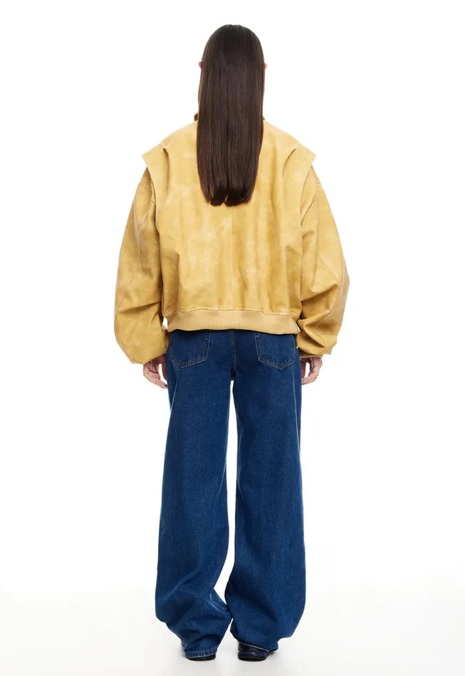 Outerwear Women Lioness Fashion VISTA BOMBER Mustard Outerwear Women Lioness Fashion VISTA BOMBER Mustard
