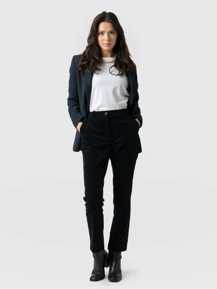 Palmer Pant Corduroy 8211 Blue Black Blue Black Women Saint And Sofia Pants