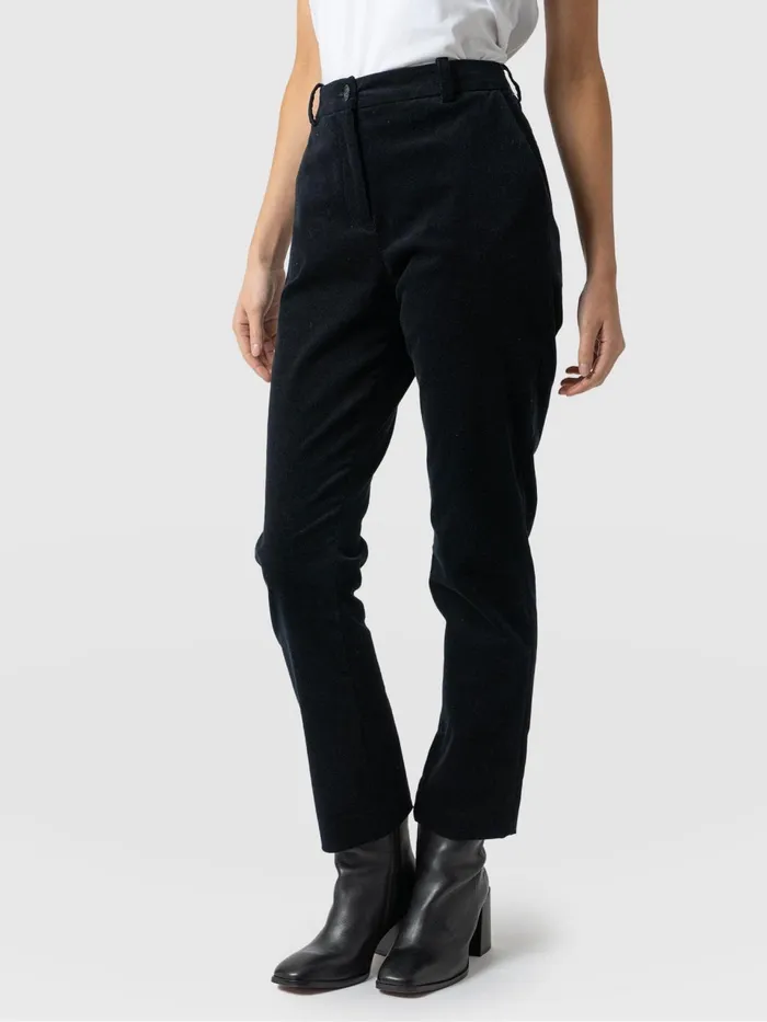 Palmer Pant Corduroy 8211 Blue Black Blue Black Women Saint And Sofia Pants