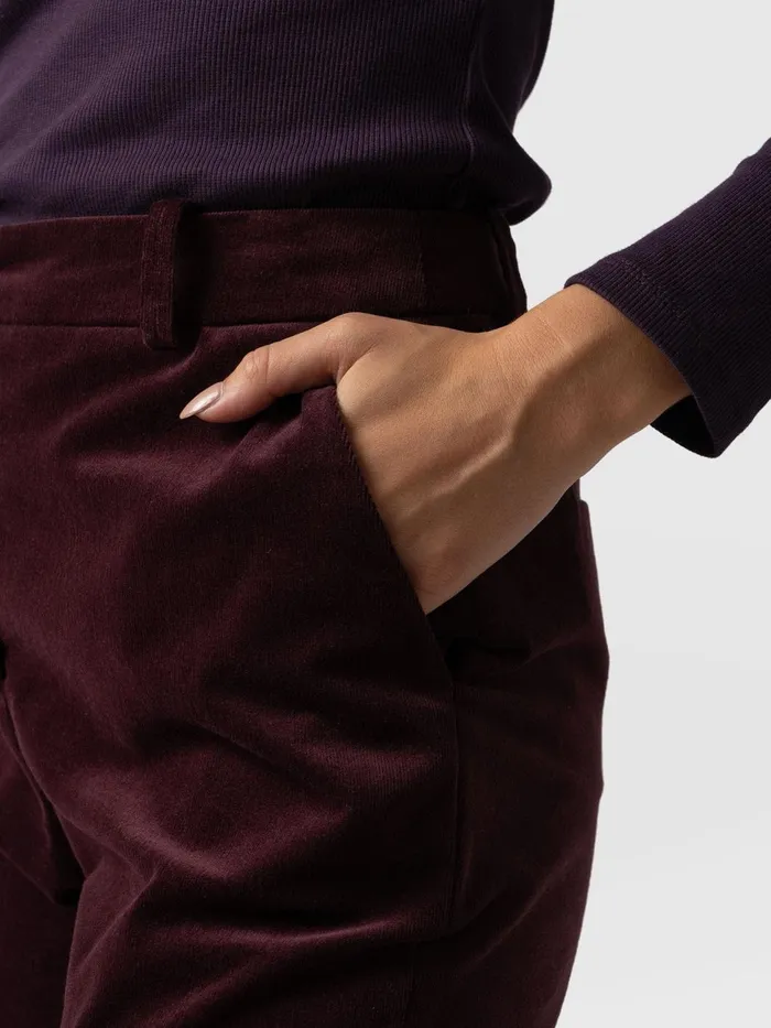 Palmer Pant Corduroy 8211 Plum Plum Women Saint And Sofia Pants