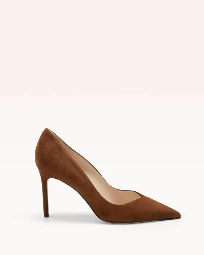 Pamela 85 Suede Cacau 8211 Brown Pumps Cacau Women Alexandre Birman Pumps