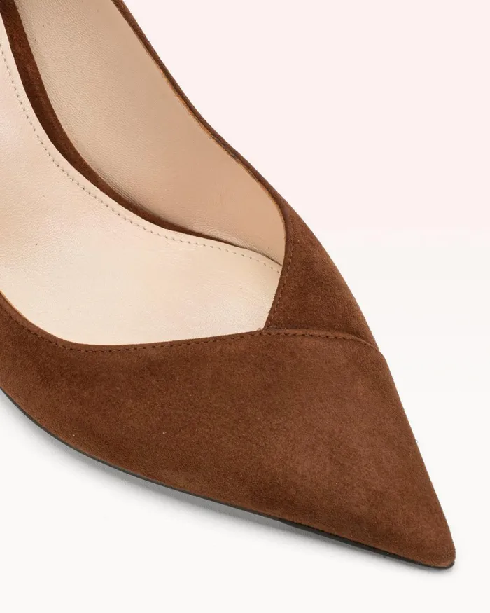 Pamela 85 Suede Cacau 8211 Brown Pumps Cacau Women Alexandre Birman Pumps