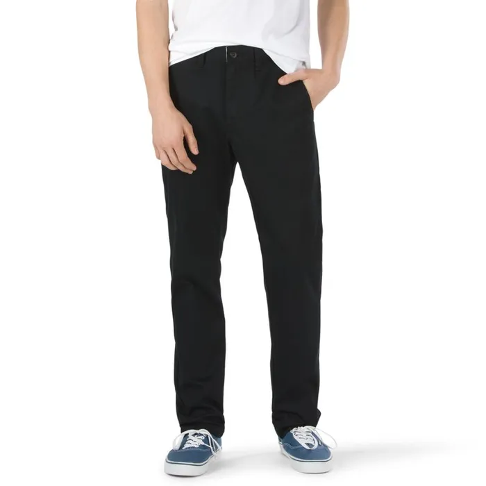 Pants and Denim Men Vans Authentic Chino Stretch Pant Black
