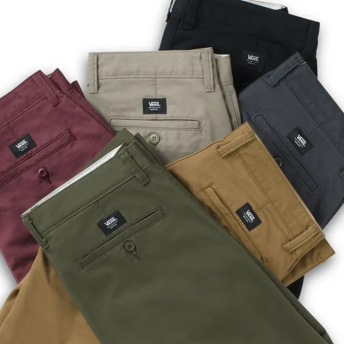 Pants and Denim Men Vans Authentic Chino Stretch Pant Grape Leaf Pants and Denim Men Vans Authentic Chino Stretch Pant Grape Leaf