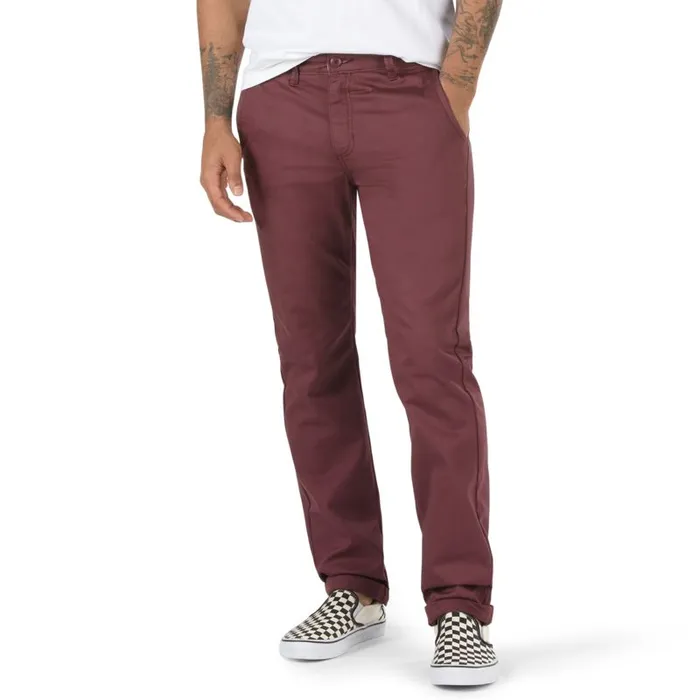 Pants and Denim Men Vans Authentic Chino Stretch Pant Port