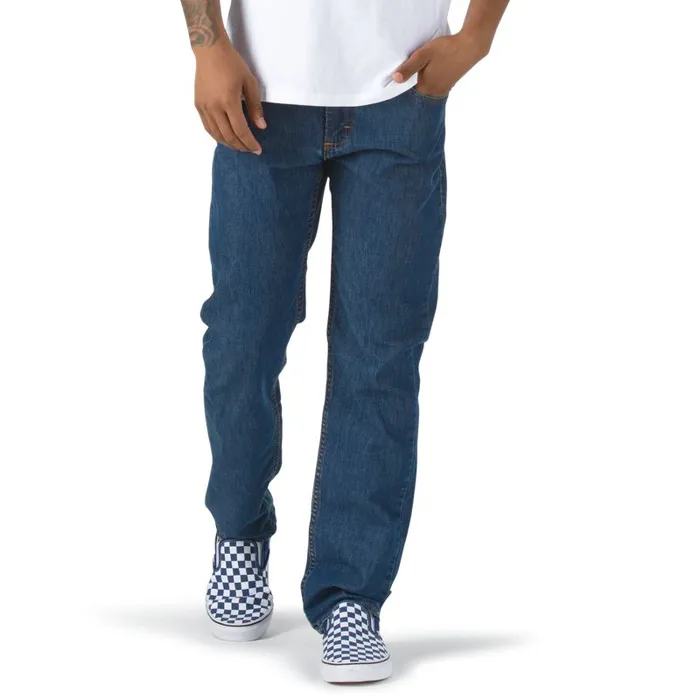 Pants and Denim Men Vans V16 Slim Denim Medium Stonewash