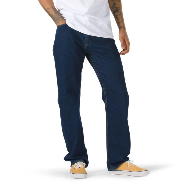 Pants and Denim Men Vans V96 AVE Relaxed Carpenter Denim Midnight Rinse