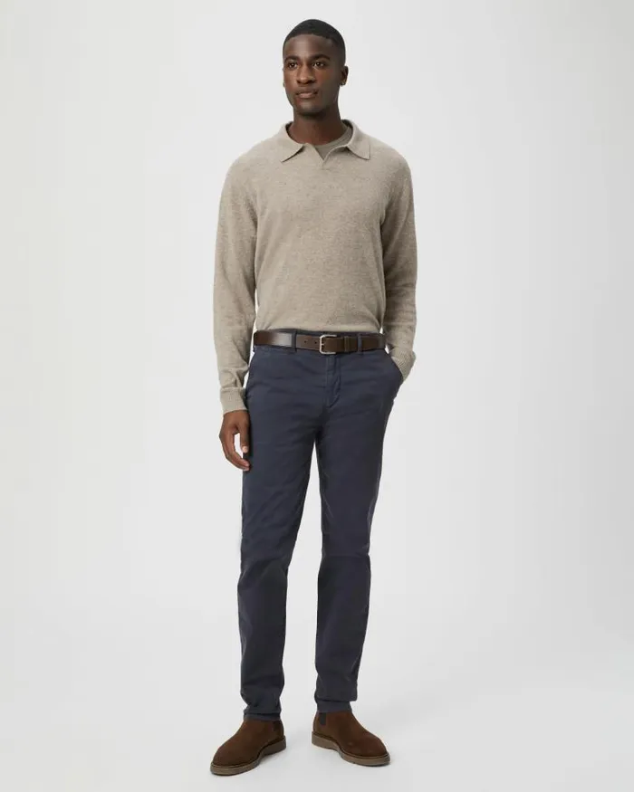 Pants and Joggers Men PAIGE Danford Chino 8211 Deep Anchor