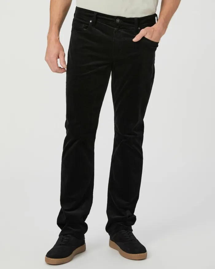 Pants and Joggers Men PAIGE Federal Slim Straight Pant 8211 Black Corduroy Pants and Joggers Men PAIGE Federal Slim Straight Pant 8211 Black Corduroy