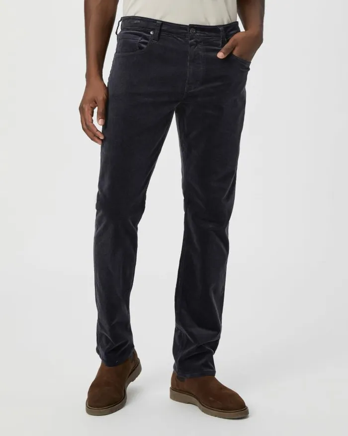 Pants and Joggers Men PAIGE Federal Slim Straight Pant 8211 Deep Anchor Corduroy Pants and Joggers Men PAIGE Federal Slim Straight Pant 8211 Deep Anchor Corduroy