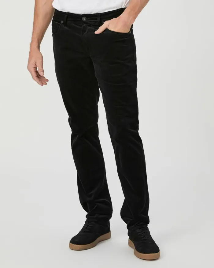 Pants and Joggers Men PAIGE Lennox Slim Pant 8211 Black Corduroy
