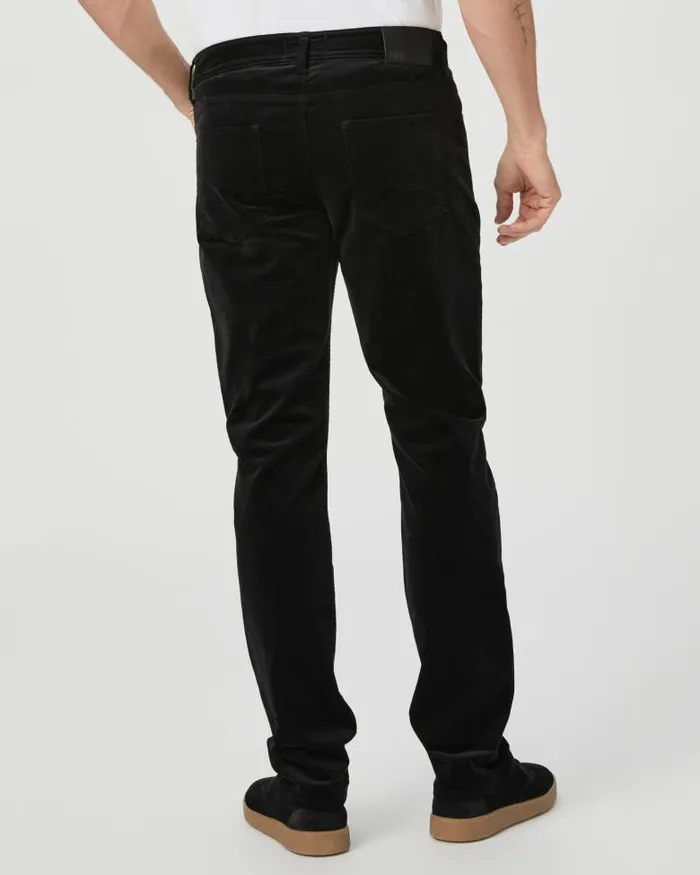 Pants and Joggers Men PAIGE Lennox Slim Pant 8211 Black Corduroy