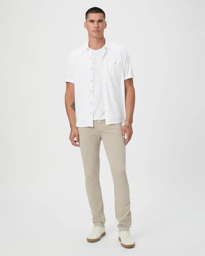 Pants and Joggers Men PAIGE Lennox Slim Pant 8211 Clean Khaki Twill