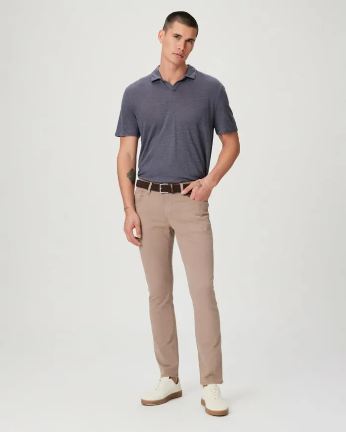 Pants and Joggers Men PAIGE Lennox Slim Pant 8211 Cocoa Powder Twill