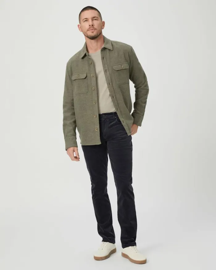 Pants and Joggers Men PAIGE Lennox Slim Pant 8211 Deep Anchor Corduroy