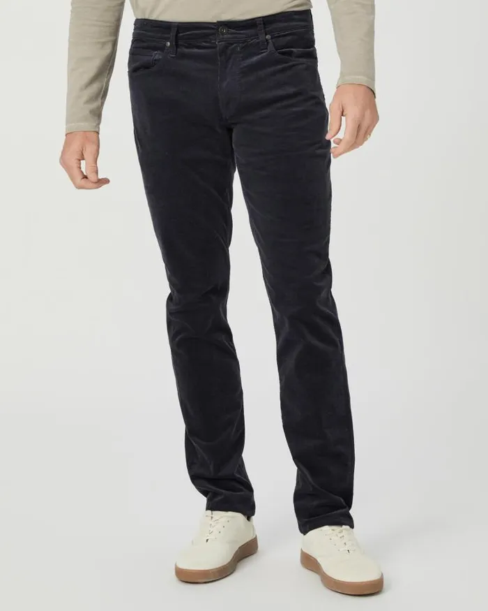 Pants and Joggers Men PAIGE Lennox Slim Pant 8211 Deep Anchor Corduroy Pants and Joggers Men PAIGE Lennox Slim Pant 8211 Deep Anchor Corduroy