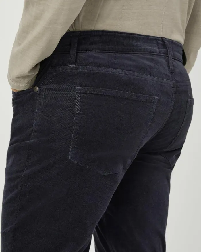 Pants and Joggers Men PAIGE Lennox Slim Pant 8211 Deep Anchor Corduroy Pants and Joggers Men PAIGE Lennox Slim Pant 8211 Deep Anchor Corduroy