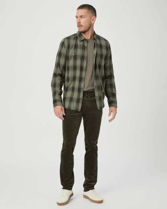 Pants and Joggers Men PAIGE Lennox Slim Pant 8211 Shaded Glen Corduroy