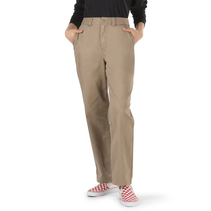 Pants and Leggings Women Vans Authentic Chino Pant Military Khaki
