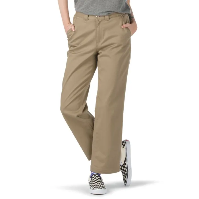 Pants and Leggings Women Vans Authentic Chino Pant Military Khaki Pants and Leggings Women Vans Authentic Chino Pant Military Khaki