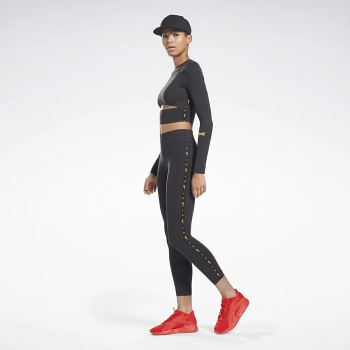 Pants and Sweatpants Womens Reebok VB 78 Logo Tights Black