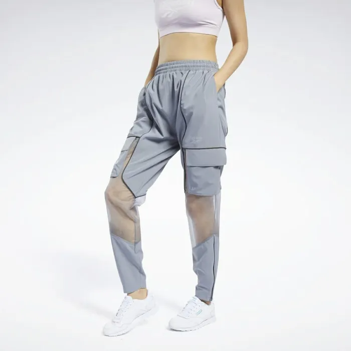 Pants and Sweatpants Womens Reebok Wonder Woman Track Pants Cold Grey 4