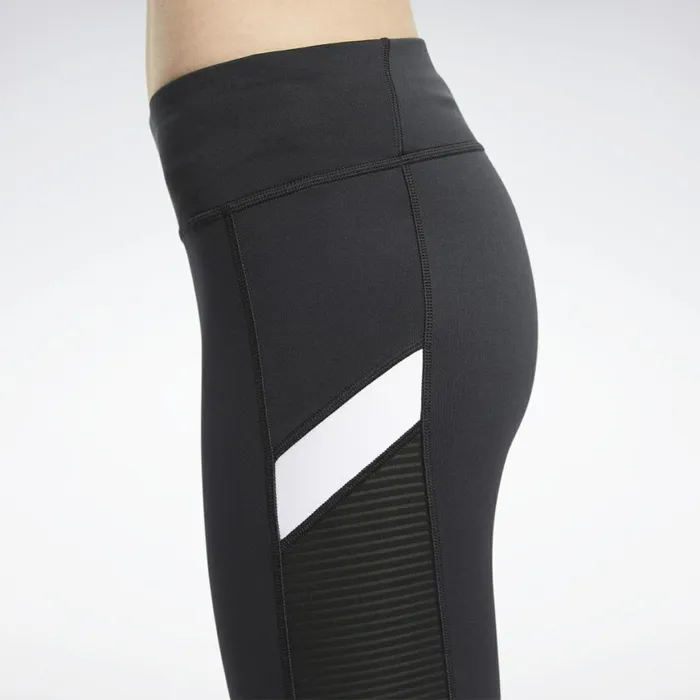 Pants and Sweatpants Womens Reebok Workout Ready Mesh Capri Tights Black
