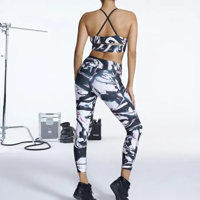 Pants and Sweatpants Womens Reebok X Baandsh Redy Lux Bold 78 Tights Black
