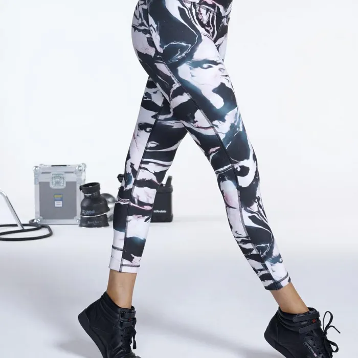 Pants and Sweatpants Womens Reebok X Baandsh Redy Lux Bold 78 Tights Black