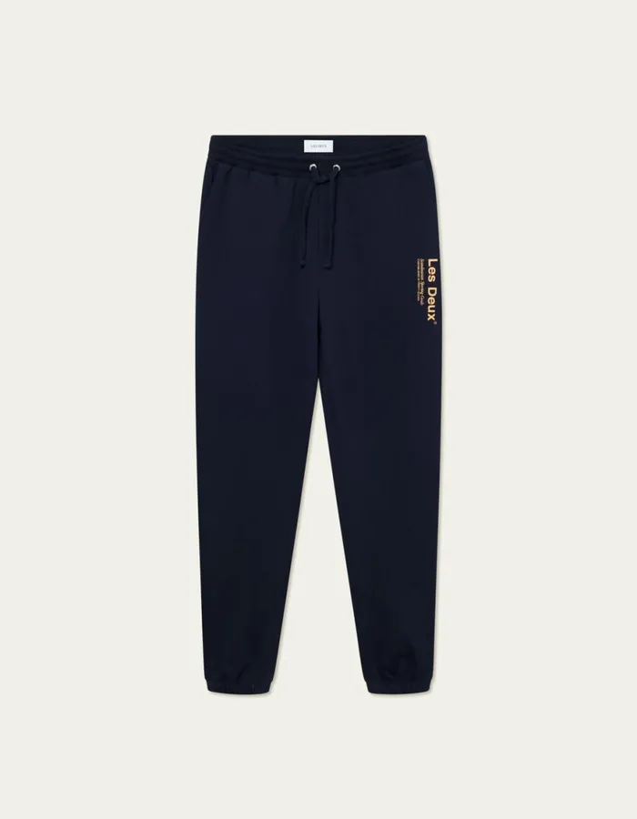 Pants Men Les Deux Brody Sweatpants 20 8211 Dark NavyMustard Yellow