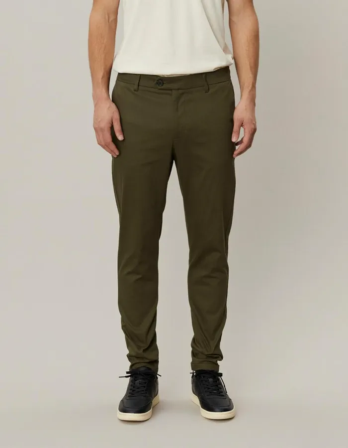 Pants Men Les Deux Como Cotton Suit Pants 8211 Olive Night