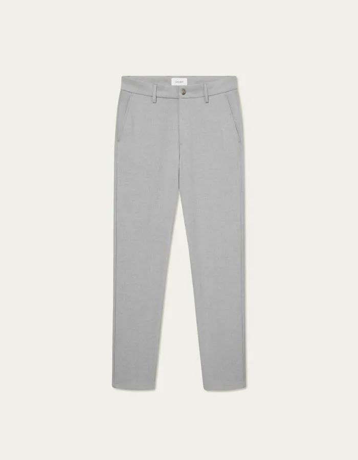 Pants Men Les Deux Como Reg Suit Pants 8211 Seasonal 8211 Light Grey Melange
