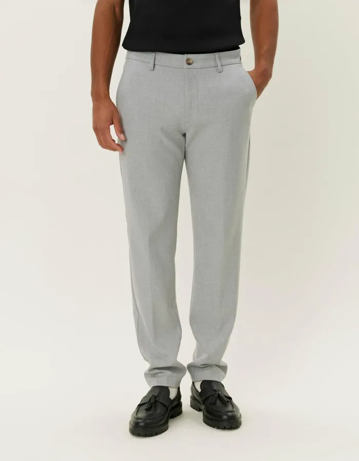 Pants Men Les Deux Como Reg Suit Pants 8211 Seasonal 8211 Light Grey Melange
