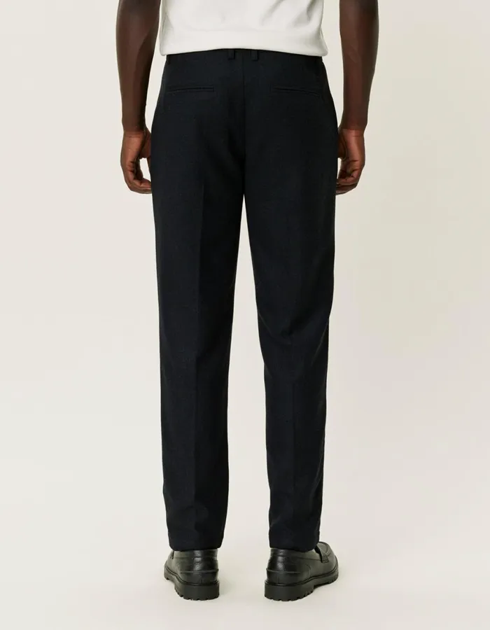 Pants Men Les Deux Como Reg Wool Suit Pants 8211 Black Melange