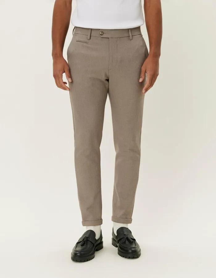 Pants Men Les Deux Como Suit Pants 8211 Seasonal 8211 Walnut Melange
