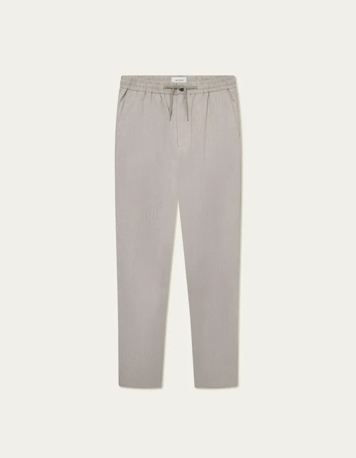 Pants Men Les Deux Como Tapered Slub Drawstring Pants 8211 Light Sand
