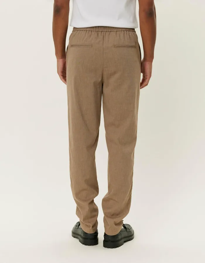 Pants Men Les Deux Como Tapered Slub Drawstring Pants 8211 Walnut